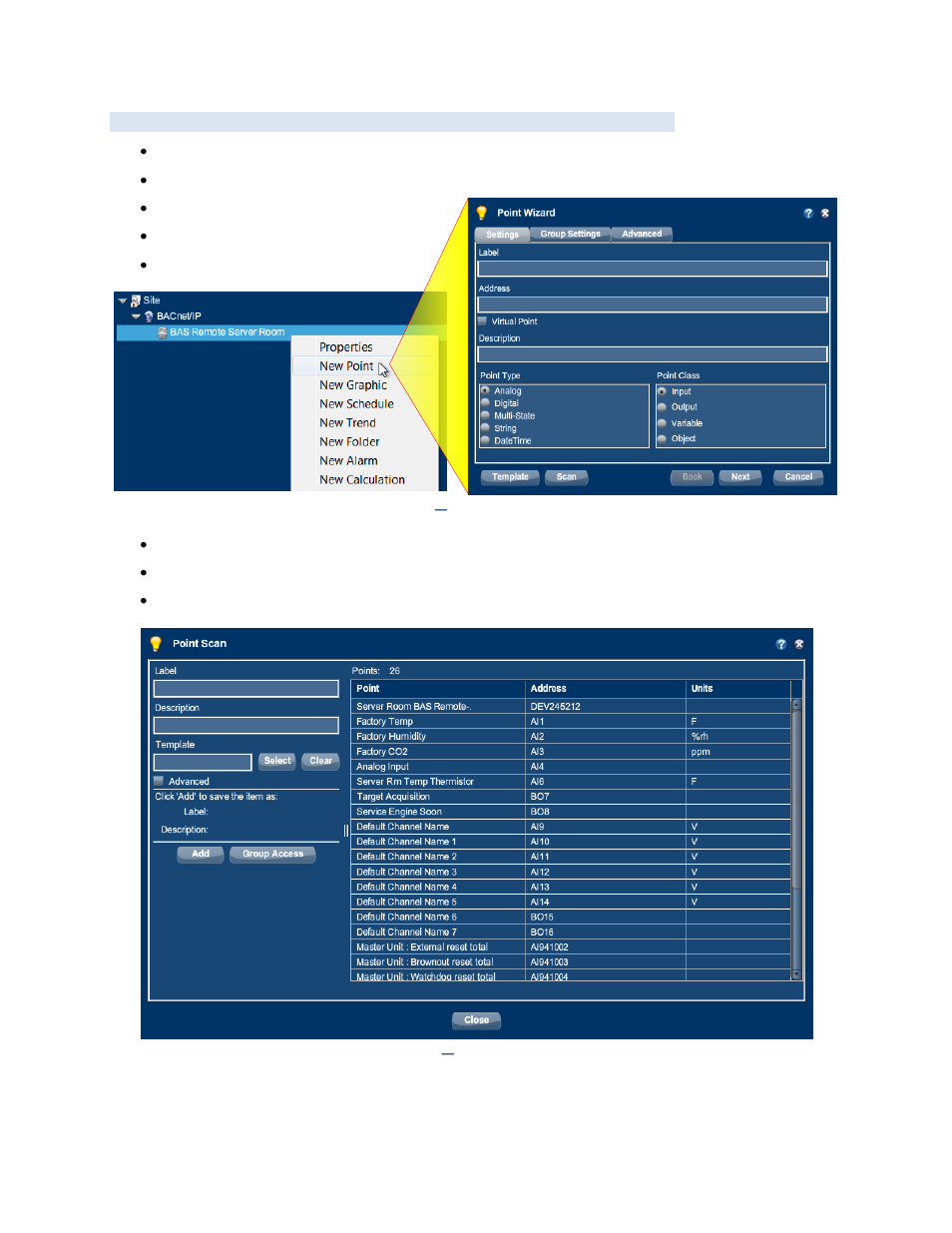 Add bacnet points | Contemporary Control Systems BASview User Manual | Page 10 / 81
