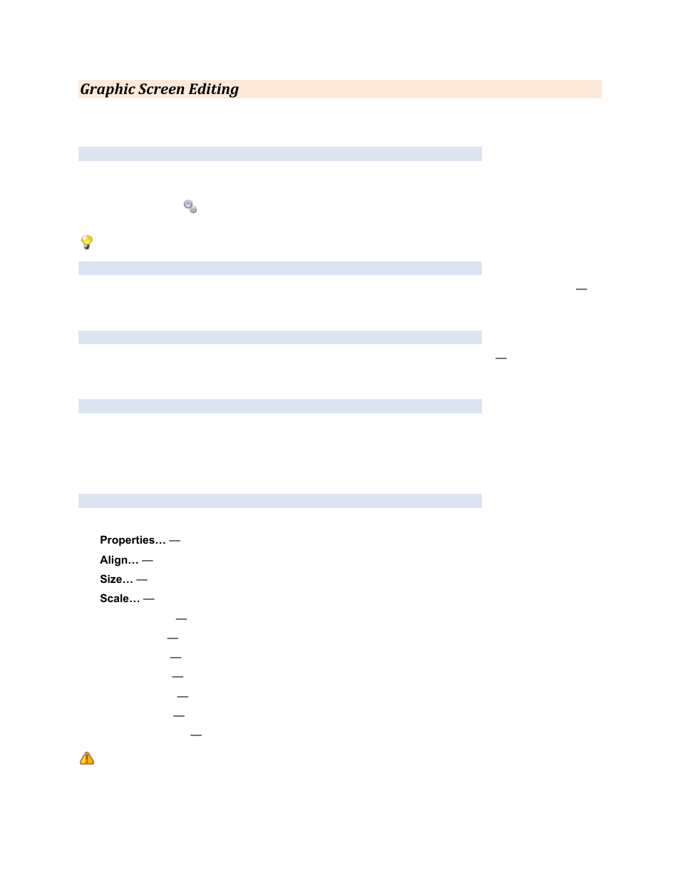 Graphic screen editing, Adding components, Selecting components | Positioning components, Editing components, Pop-up menu | Contemporary Control Systems BASview User Manual | Page 38 / 81