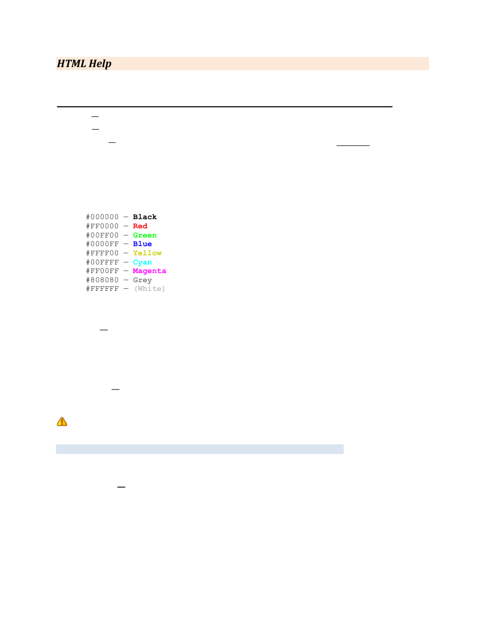 Html help, Other useful tags, Red, size 4 | Contemporary Control Systems BASview User Manual | Page 41 / 81