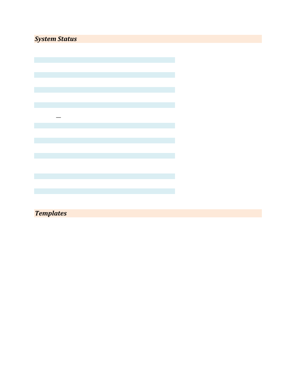 System status, Unit serial, Mac address | Scan time, Memory, Disk, User file space, Nodes, Node counts, Device status | Contemporary Control Systems BASview User Manual | Page 77 / 81