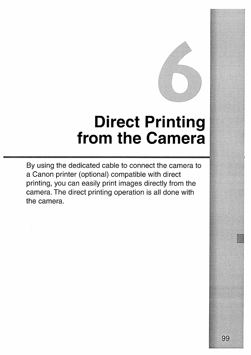 Direct printing from the camera | Canon EOS 300 D User Manual | Page 101 / 141