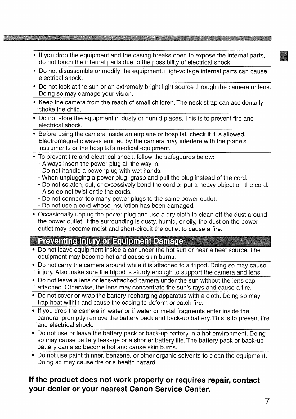 Canon EOS 300 D User Manual | Page 7 / 141