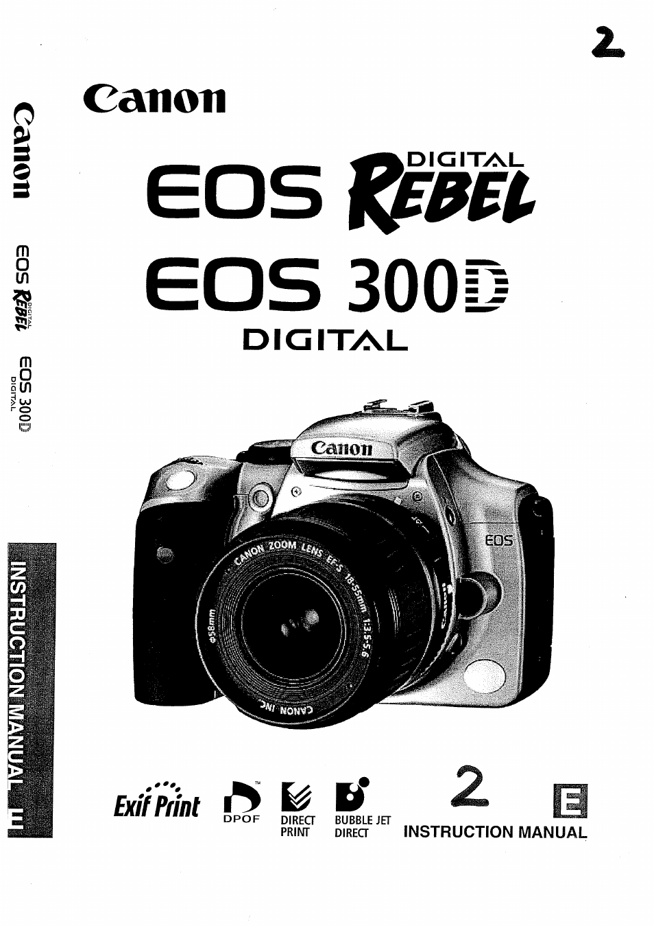 Eos eos 300d, Canon, Exit print | Canon EOS 300 D User Manual | Page 86 / 141