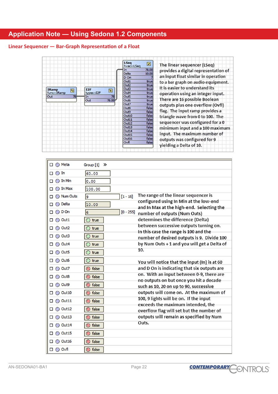 Ontr ls o | Contemporary Control Systems Sedona User Manual | Page 22 / 27