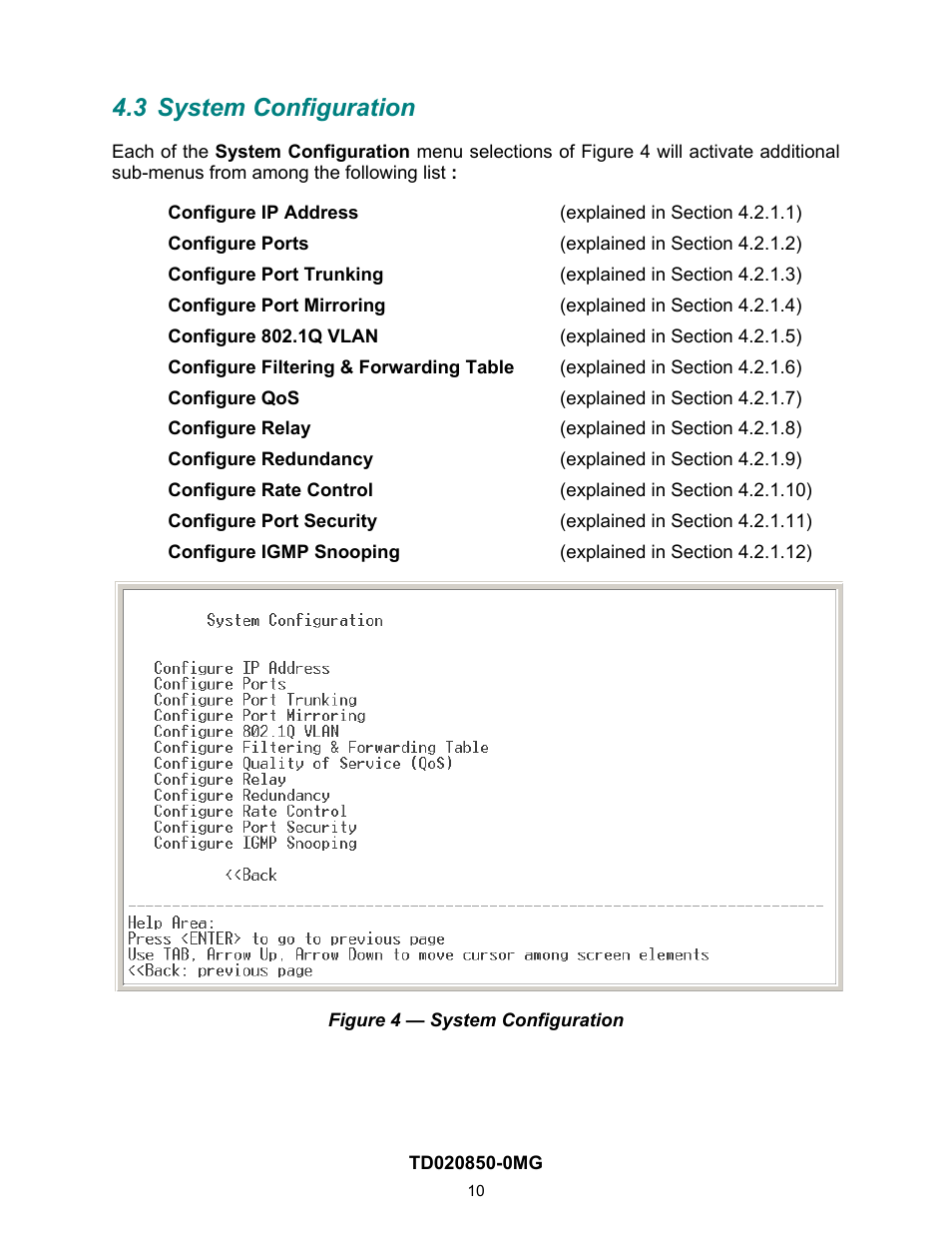 3 system configuration, 1 system configuration | Contemporary Control Systems Compact Managed Switches Software Manual for Console Access User Manual | Page 10 / 80