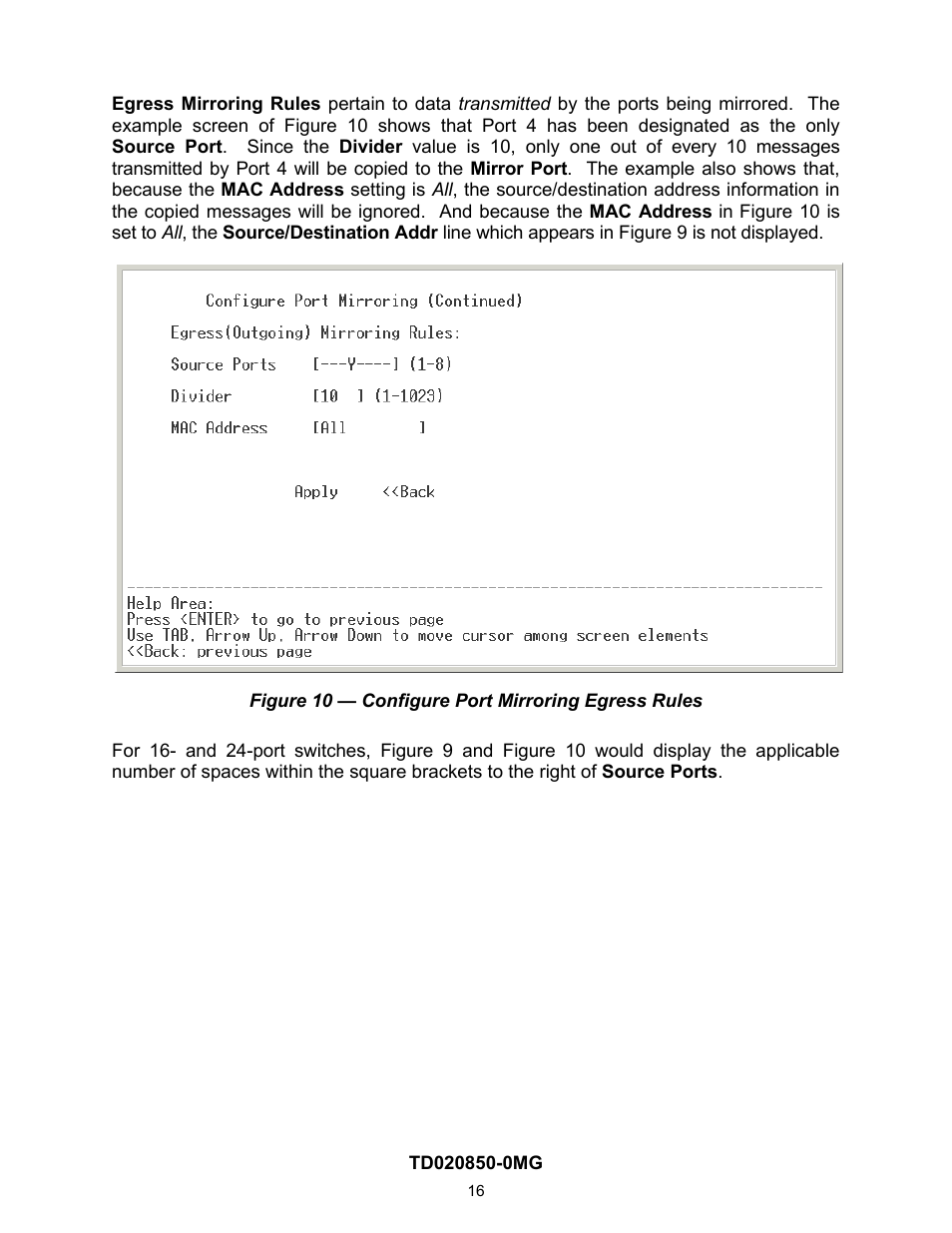 Contemporary Control Systems Compact Managed Switches Software Manual for Console Access User Manual | Page 16 / 80