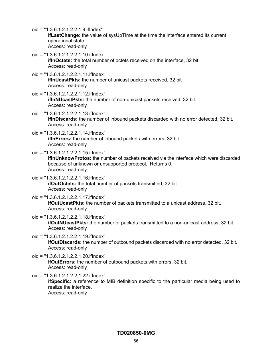 Contemporary Control Systems Compact Managed Switches Software Manual for Console Access User Manual | Page 66 / 80