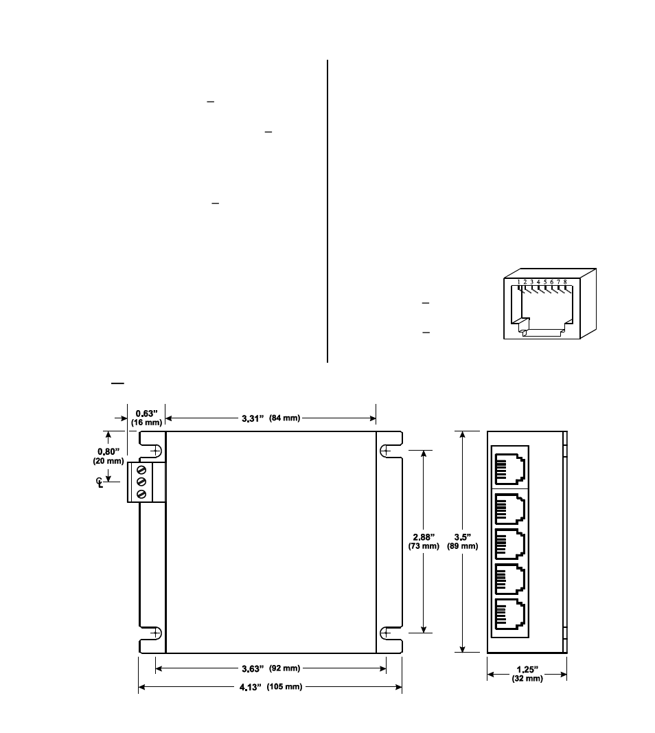 Specifications | Contemporary Control Systems EIBA BAS Unmanaged Switches User Manual | Page 2 / 4