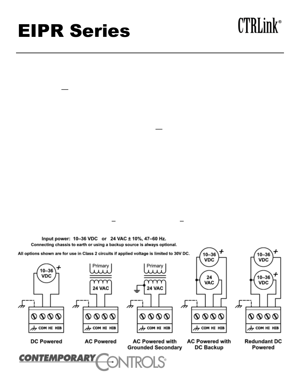 Contemporary Control Systems EIPR Wired/Wireless VPN Router Installation Guide User Manual | 4 pages