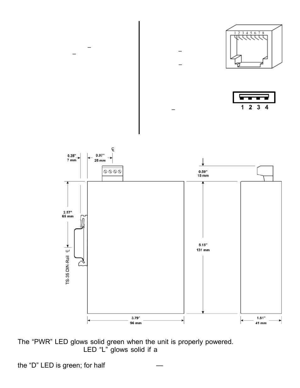 Specifications, Mechanical, Led indicators | Mechanical led indicators | Contemporary Control Systems EIPR Wired/Wireless VPN Router Installation Guide User Manual | Page 2 / 4