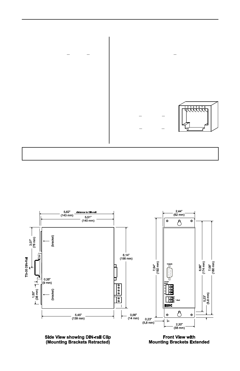 Specifications, Mechanical | Contemporary Control Systems EISC Configurable Switches Installation Guide User Manual | Page 2 / 8