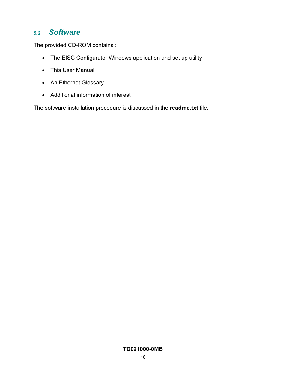 Software, 2 software | Contemporary Control Systems EISC Configurable Switches User Manual User Manual | Page 16 / 36
