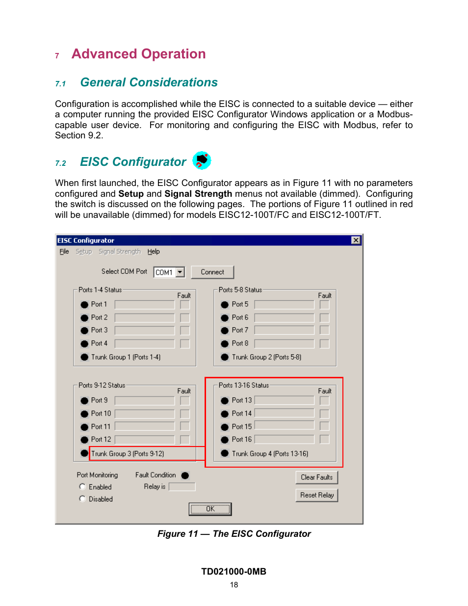 Advanced operation, General considerations, Eisc configurator | 1 general, Considerations, 2 eisc, Configurator | Contemporary Control Systems EISC Configurable Switches User Manual User Manual | Page 18 / 36