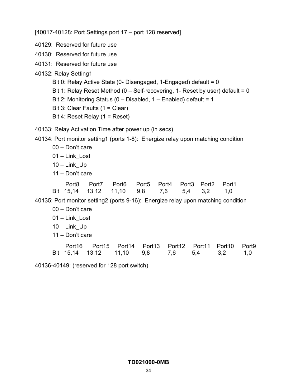 Contemporary Control Systems EISC Configurable Switches User Manual User Manual | Page 34 / 36