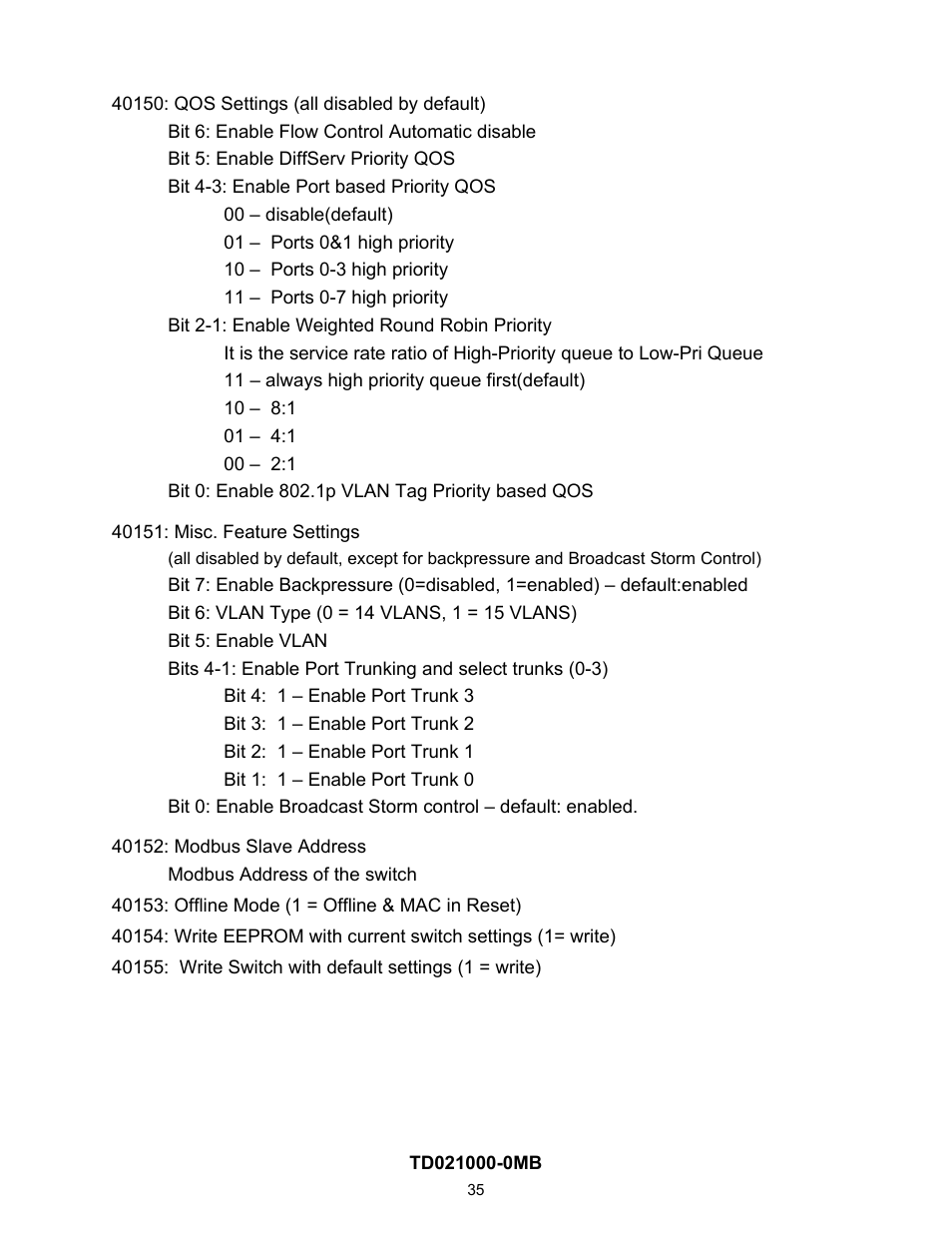 Contemporary Control Systems EISC Configurable Switches User Manual User Manual | Page 35 / 36