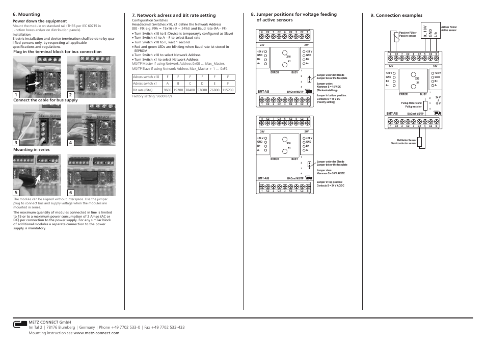 Contemporary Control Systems BACnet Cube I/O BMT-AI8 User Manual | Page 2 / 4