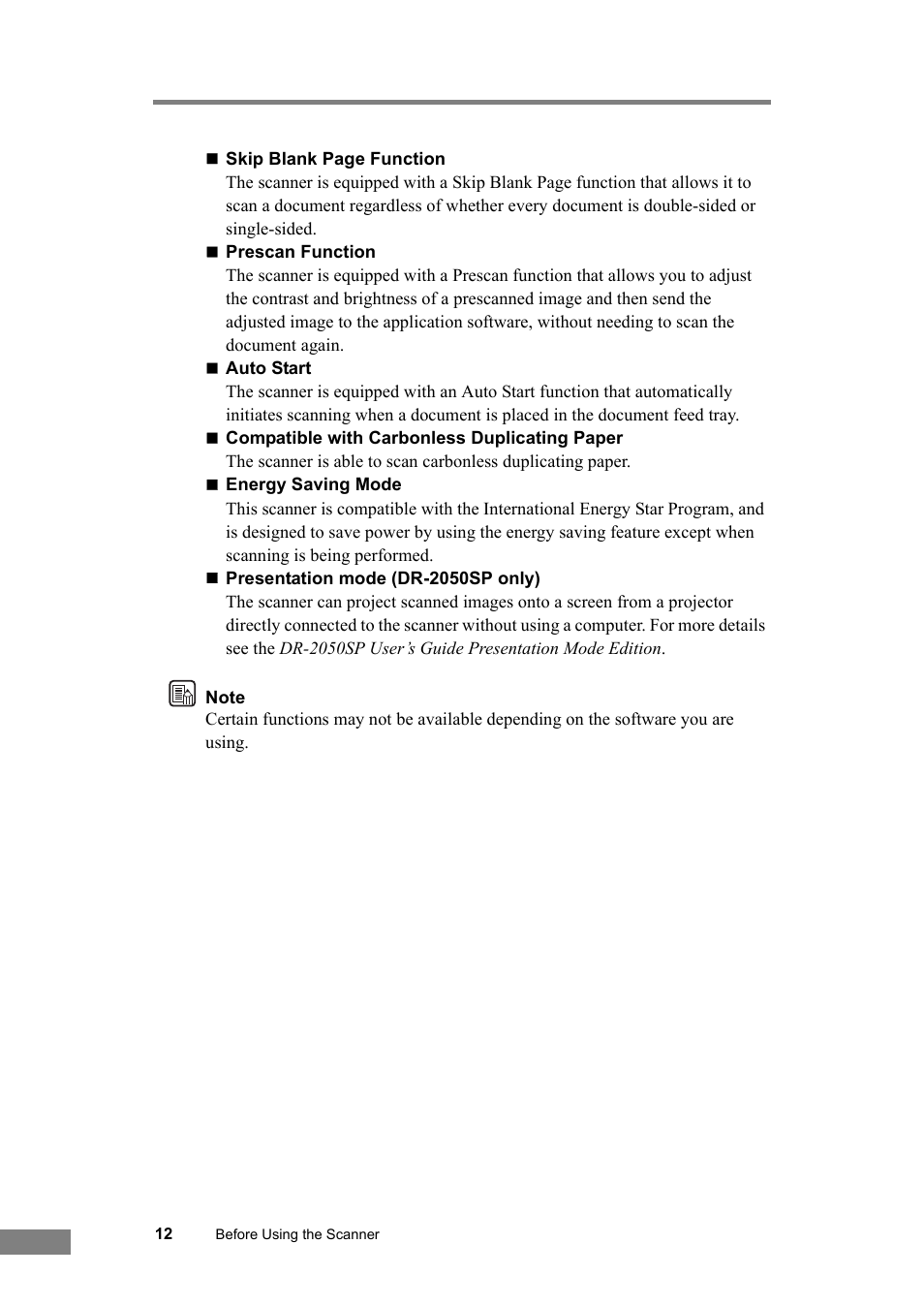 Canon DR-2050SP User Manual | Page 18 / 103