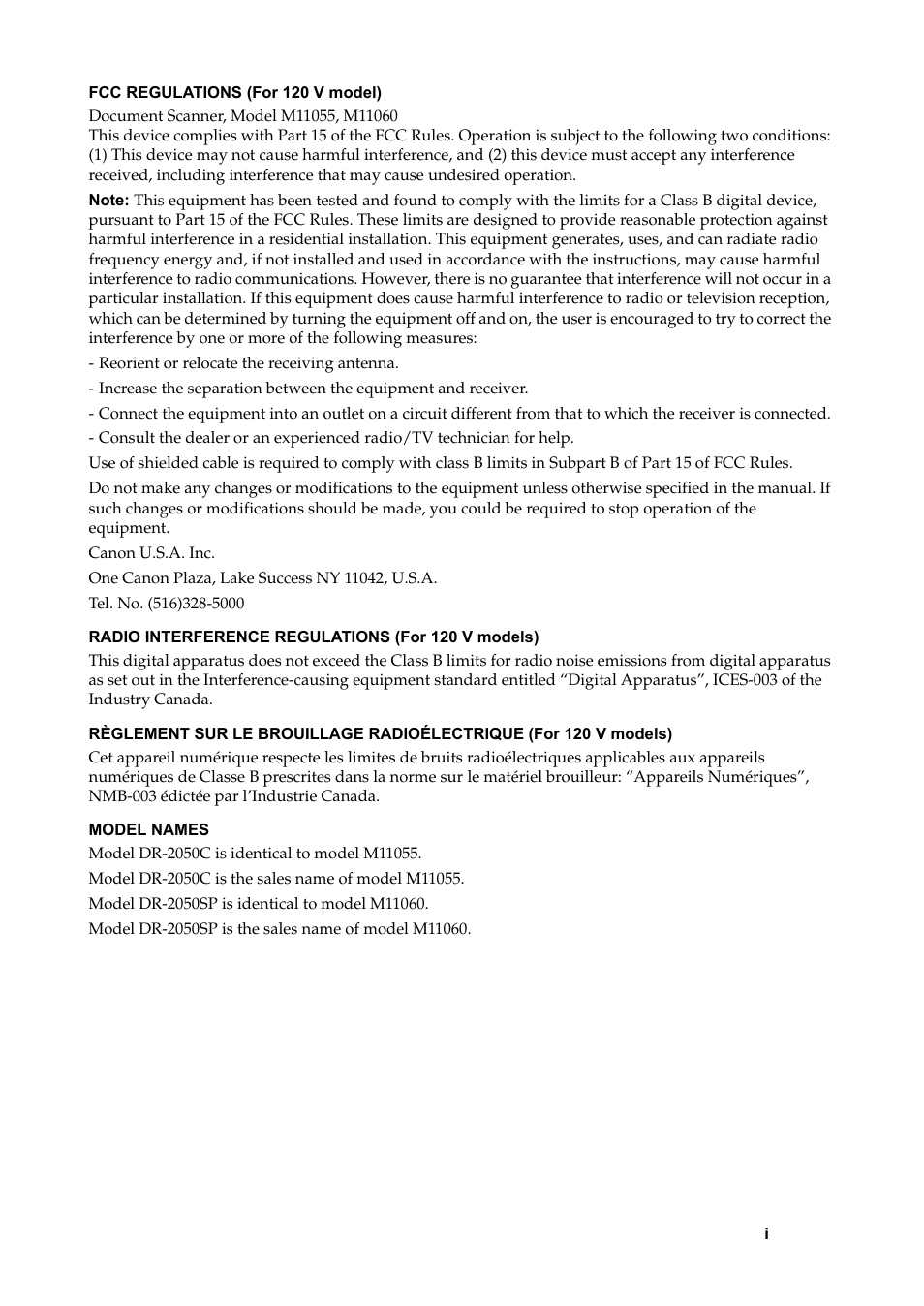 Canon DR-2050SP User Manual | Page 3 / 103