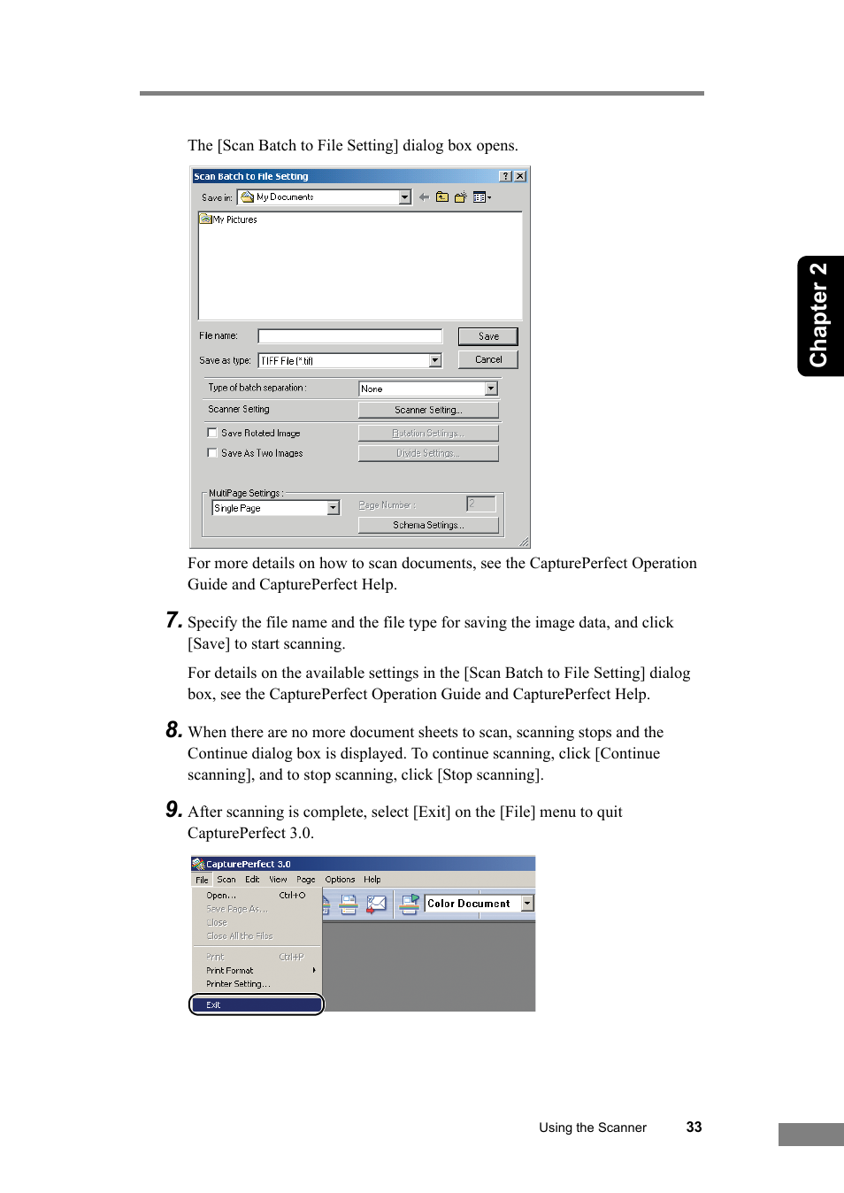 Chapter 2 | Canon DR-2050SP User Manual | Page 39 / 103