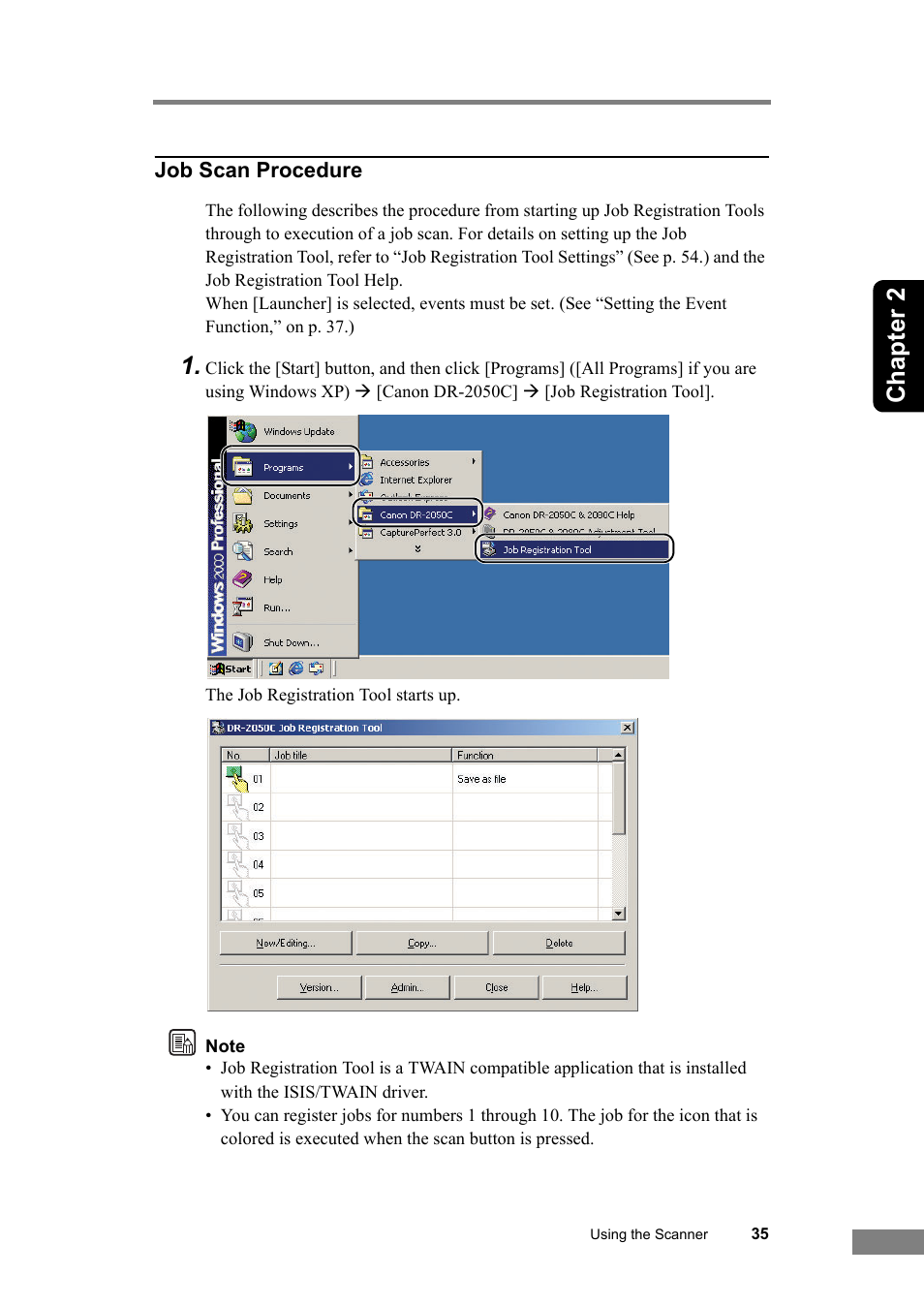 Chapter 2 | Canon DR-2050SP User Manual | Page 41 / 103