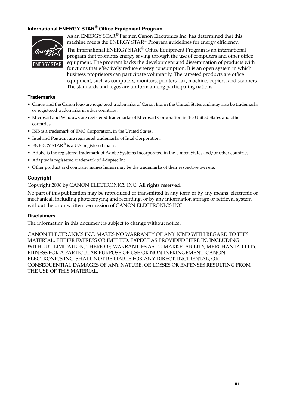 Canon DR-2050SP User Manual | Page 5 / 103