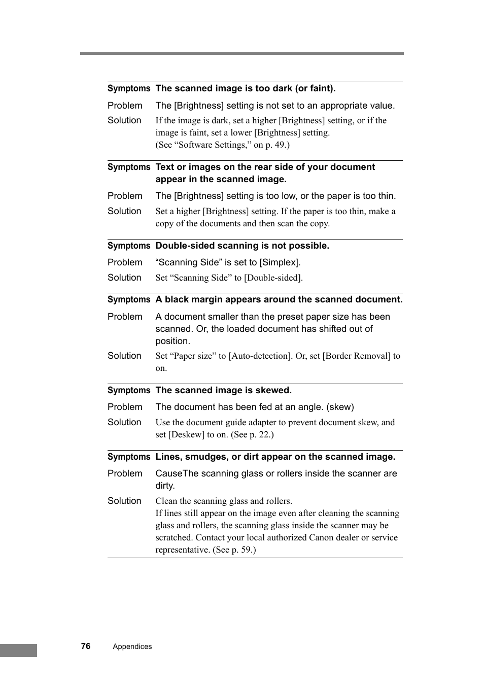 Canon DR-2050SP User Manual | Page 82 / 103