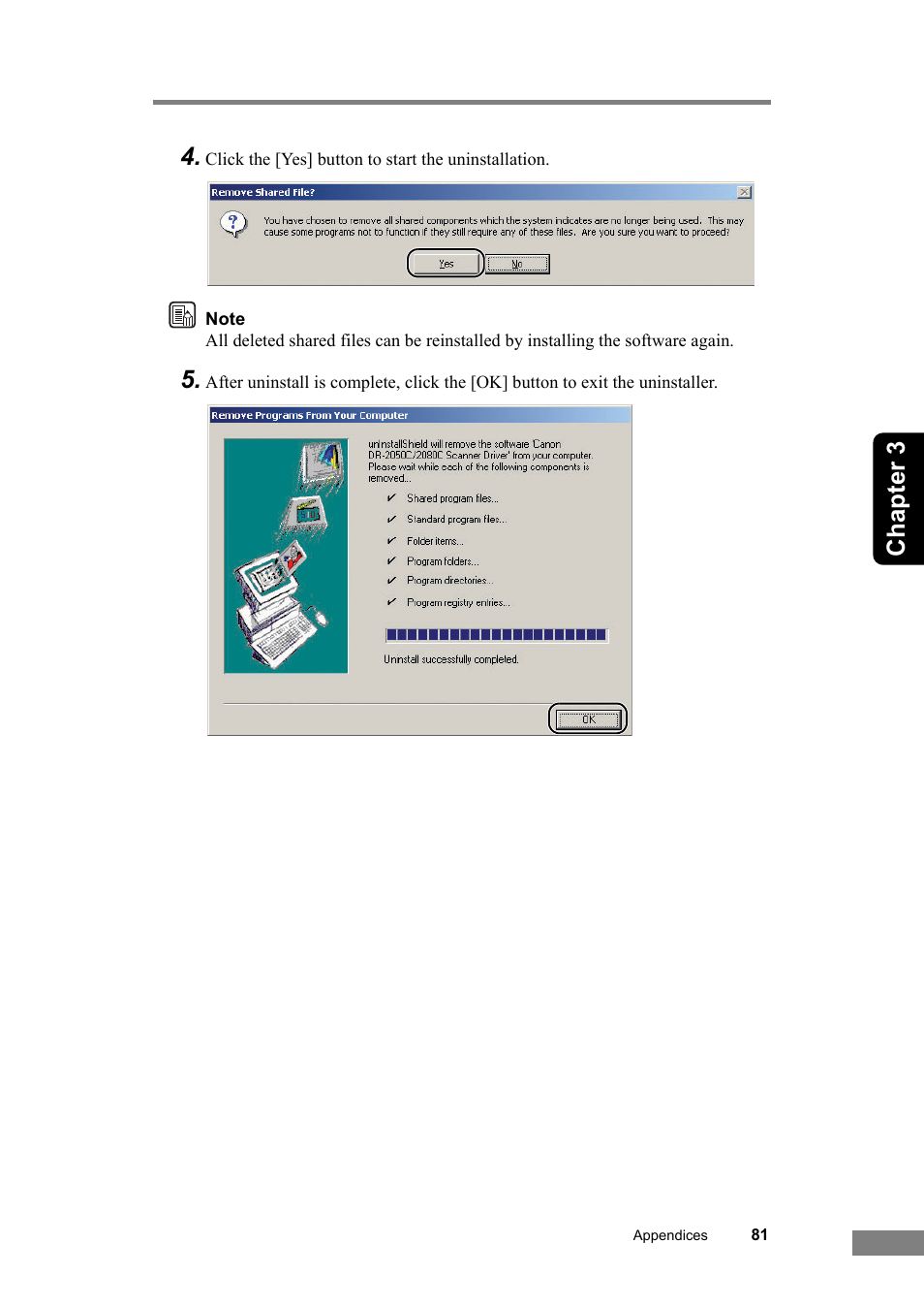 Chapter 3 4 | Canon DR-2050SP User Manual | Page 87 / 103