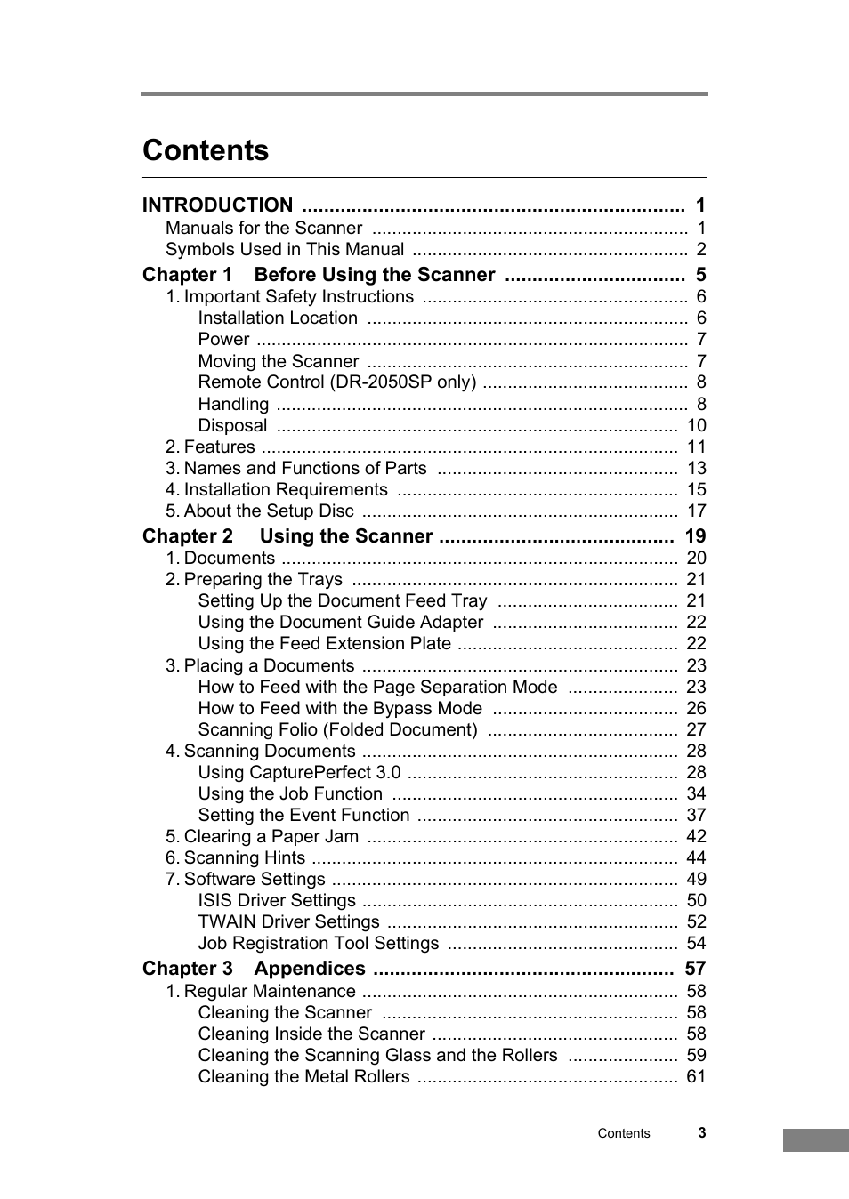 Canon DR-2050SP User Manual | Page 9 / 103