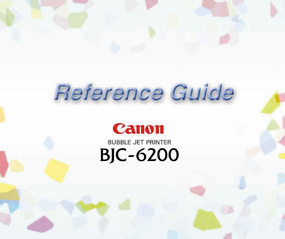 Canon BJC-6200 User Manual | 281 pages