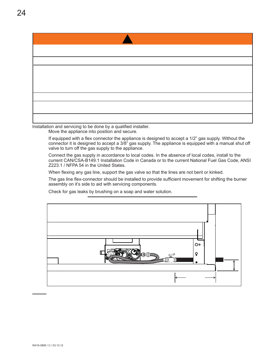 Warning | Continental Fireplaces CLHD45 User Manual | Page 24 / 56