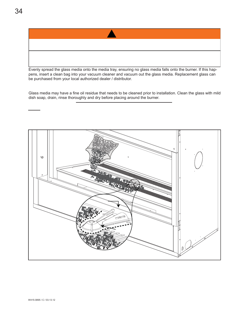 Warning | Continental Fireplaces CLHD45 User Manual | Page 34 / 56