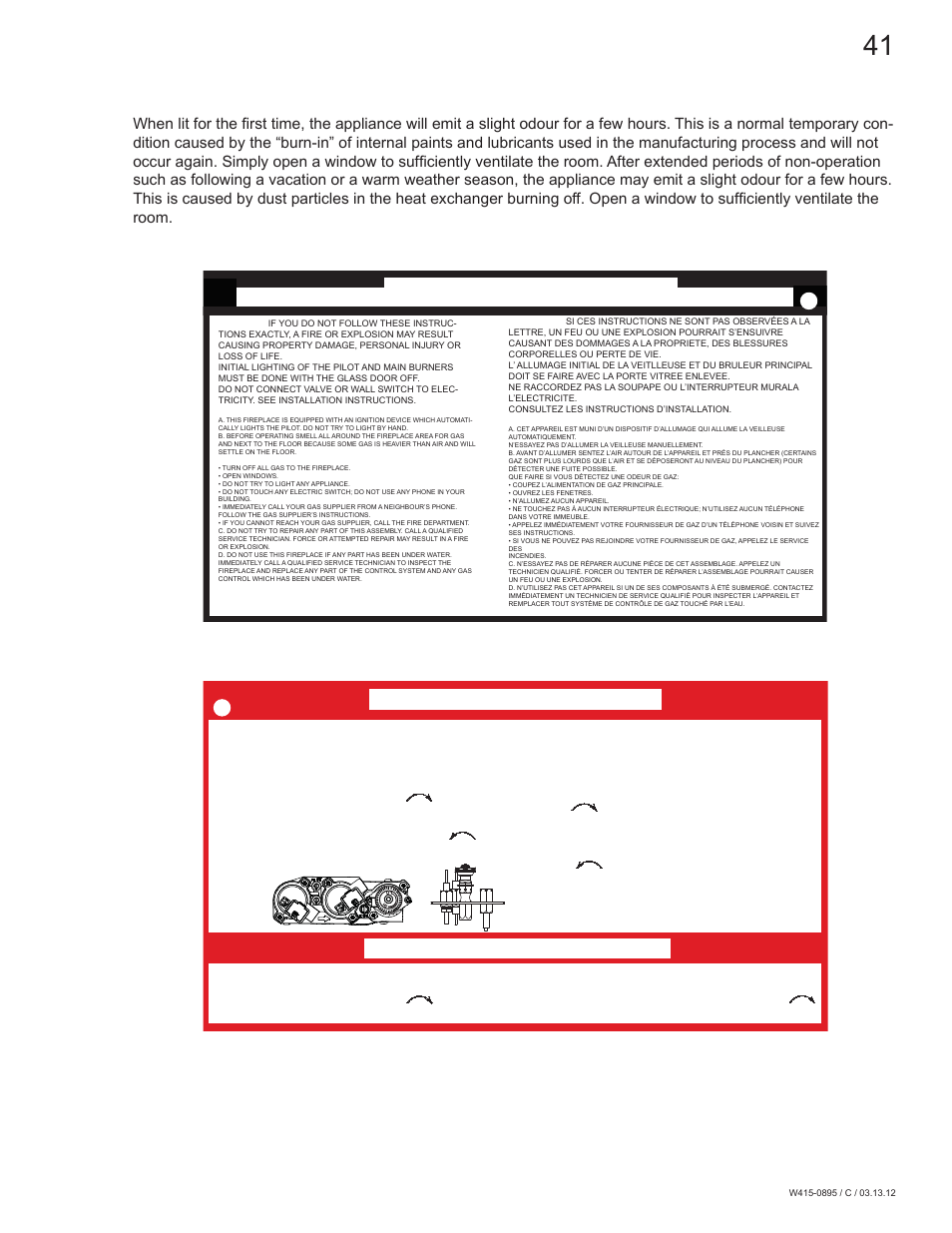 0 operating instructions | Continental Fireplaces CLHD45 User Manual | Page 41 / 56