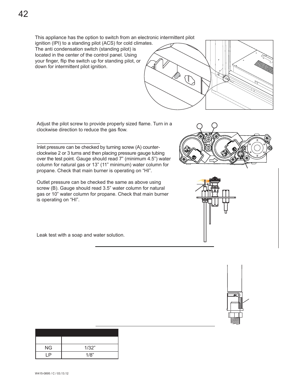 0 adjustment | Continental Fireplaces CLHD45 User Manual | Page 42 / 56