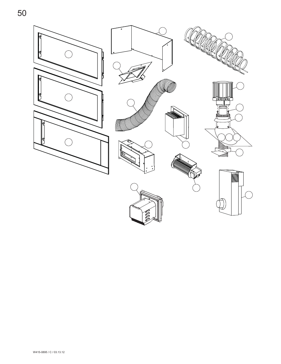 Continental Fireplaces CLHD45 User Manual | Page 50 / 56