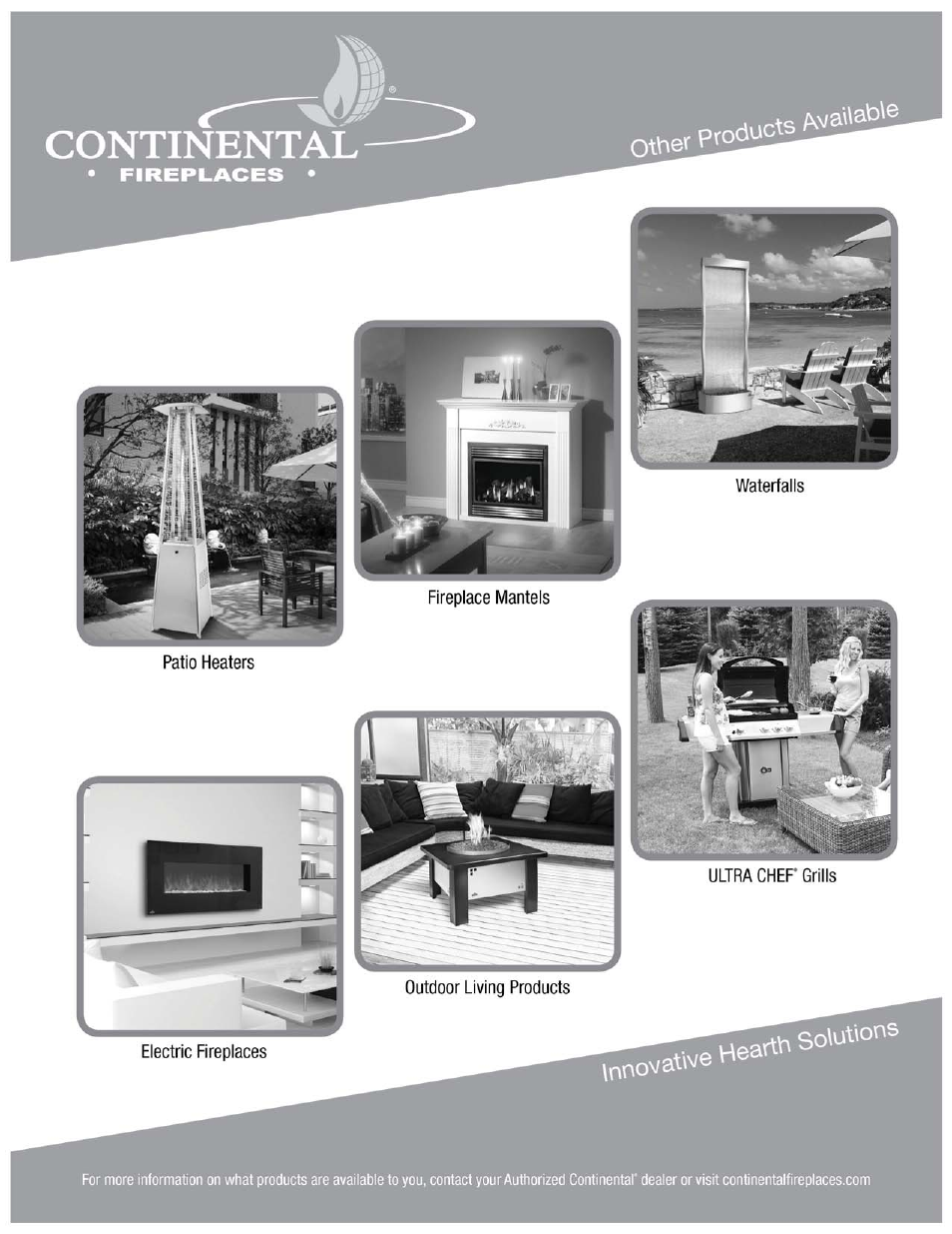 Continental Fireplaces CLHD45 User Manual | Page 56 / 56