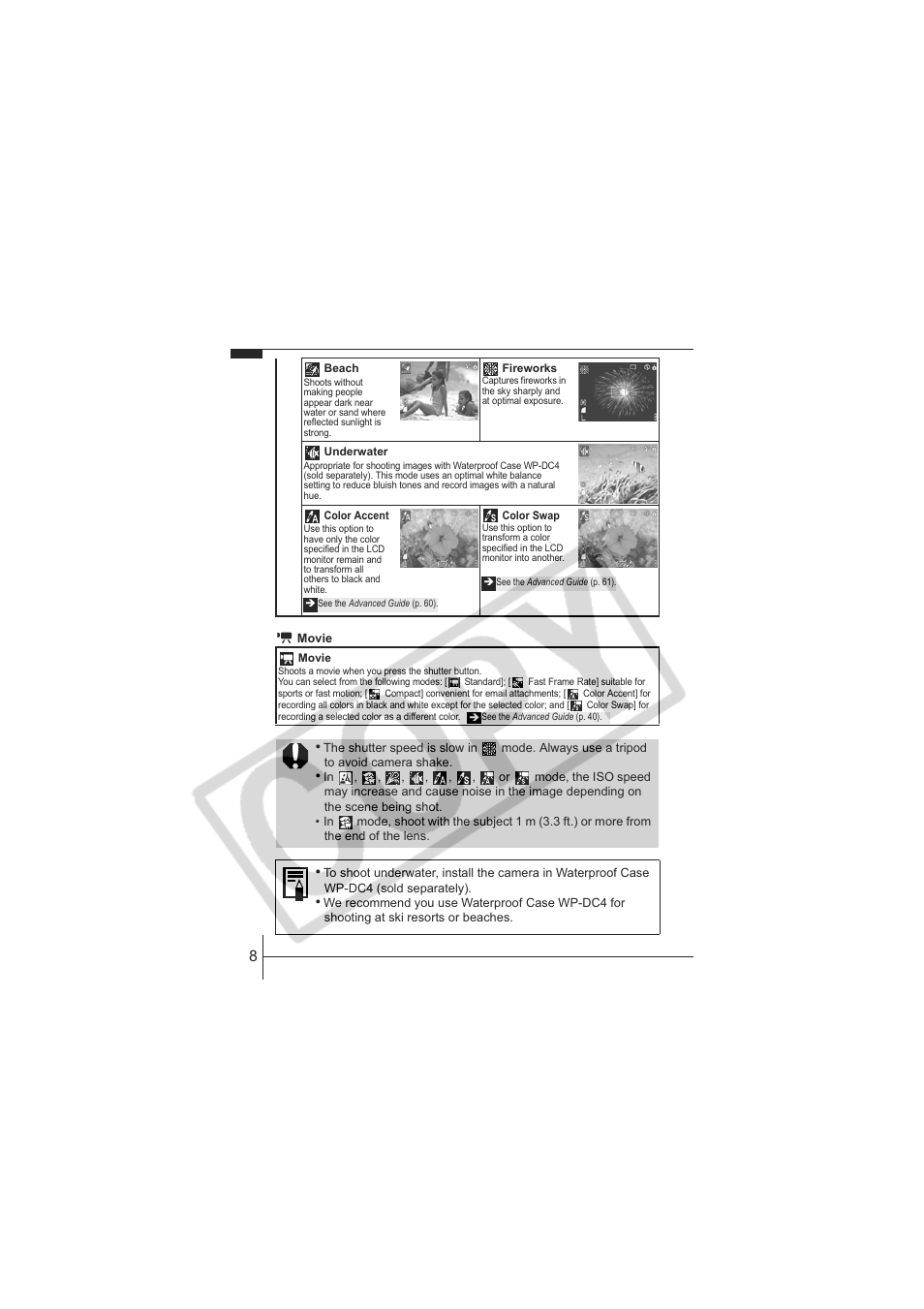 Canon IXUS 60 User Manual | Page 10 / 27