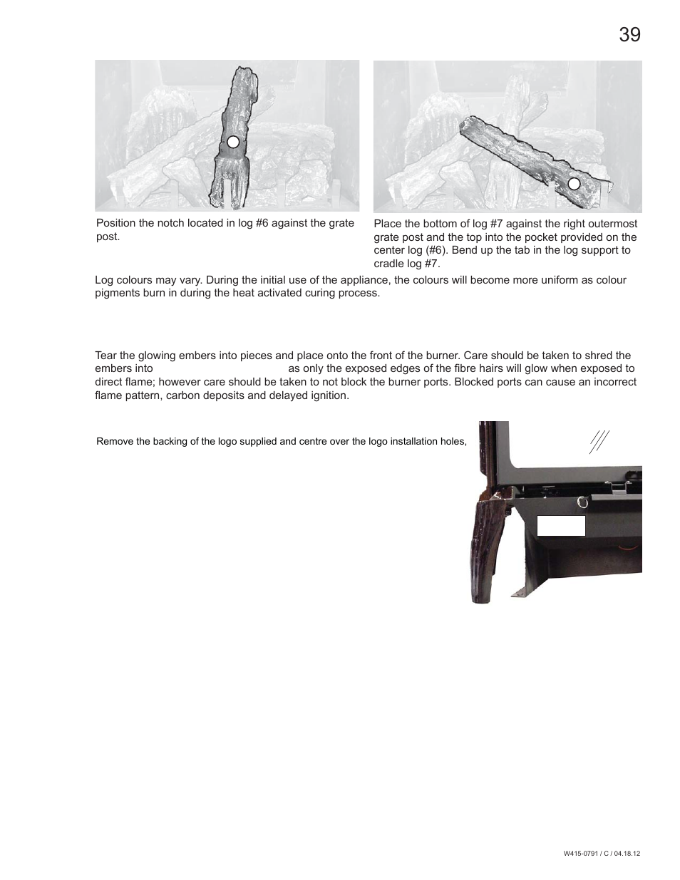 Continental Fireplaces CDVS600 User Manual | Page 39 / 56