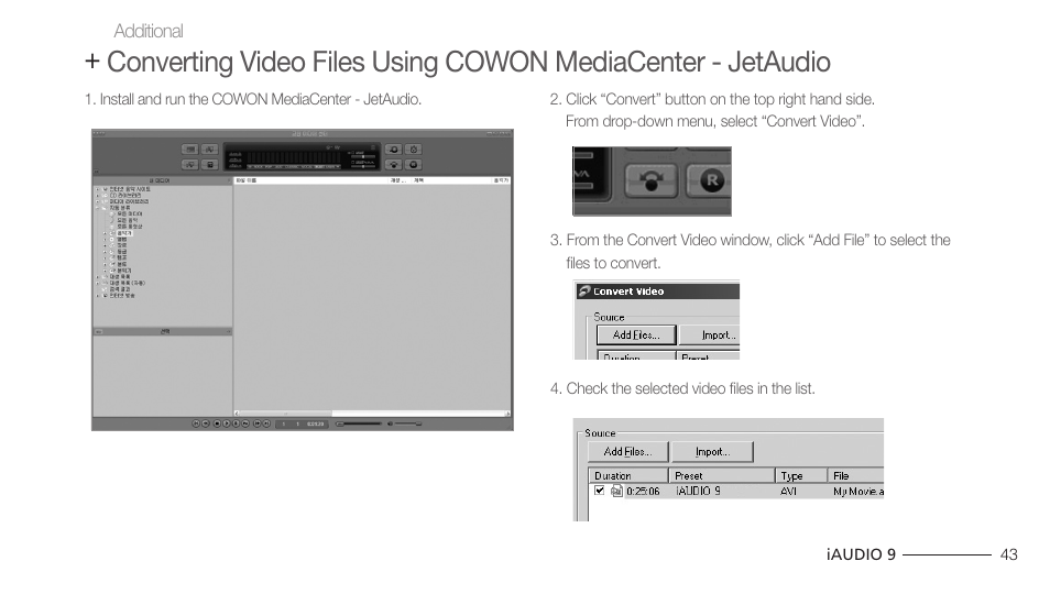 COWON iAUDIO 9 User Manual | Page 43 / 49