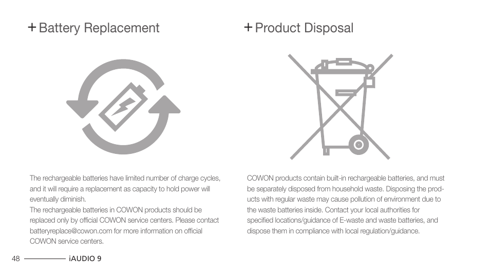 COWON iAUDIO 9 User Manual | Page 48 / 49
