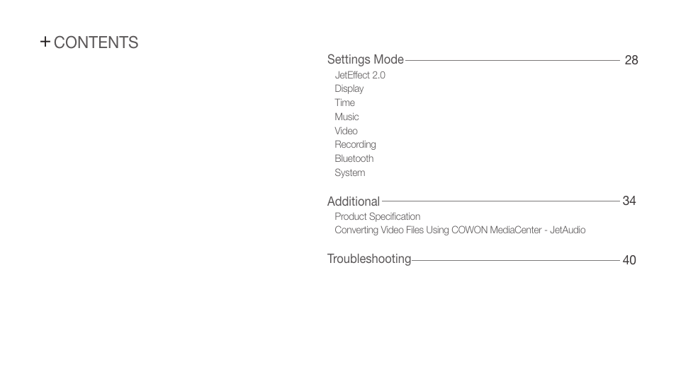 COWON S9 User Manual | Page 7 / 45