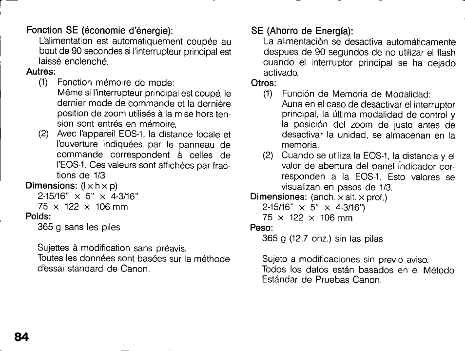 Techniques de prise de vue professionneiie, Techniques de prise de vue professionnelle | Canon 430 EZ User Manual | Page 84 / 153