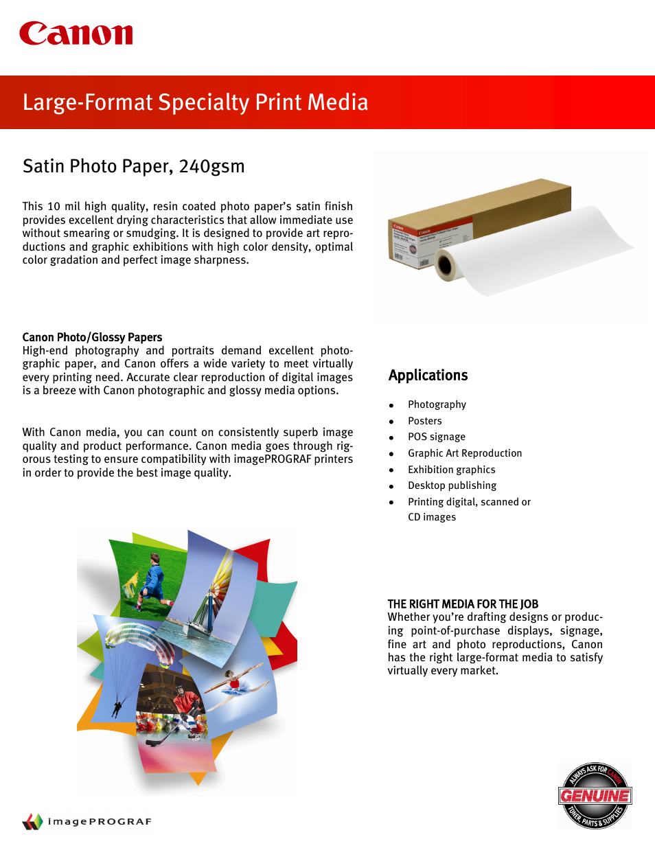 Canon Printer Accessories User Manual | 2 pages