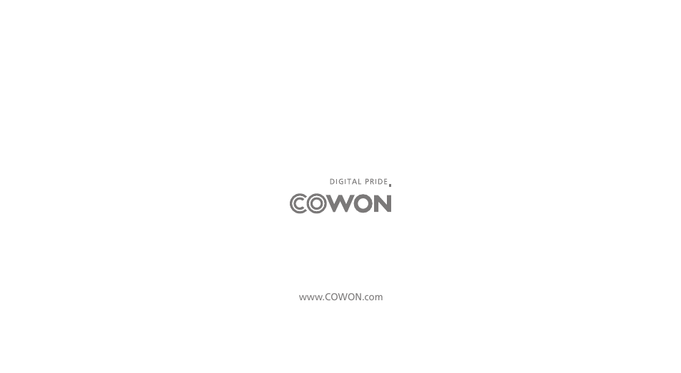 COWON iAUDIO E3 User Manual | Page 28 / 28