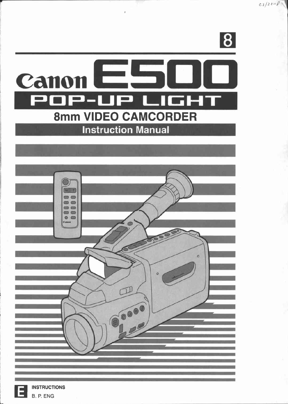 Canon E 500 User Manual | 94 pages
