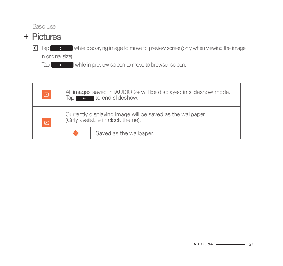 Pictures | COWON iAUDIO9+ User Manual | Page 27 / 44