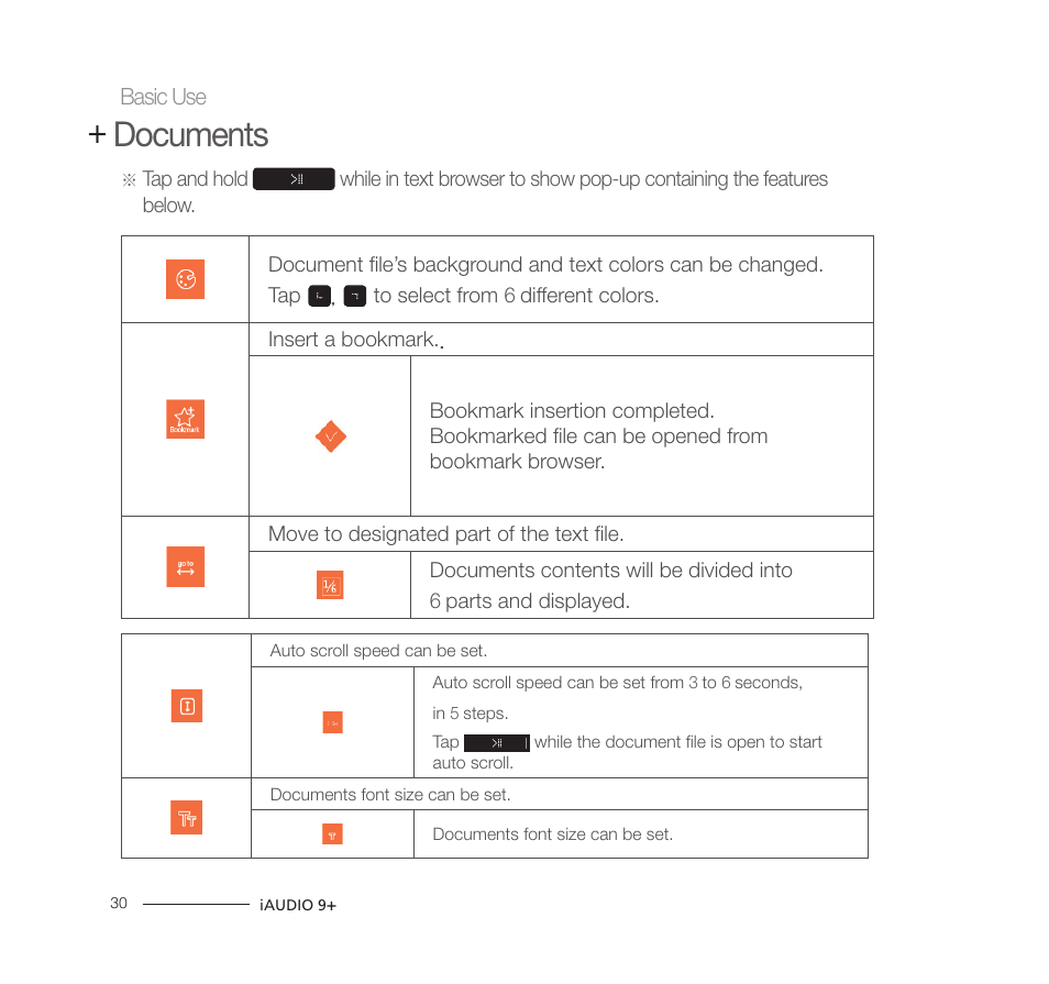Documents | COWON iAUDIO9+ User Manual | Page 30 / 44