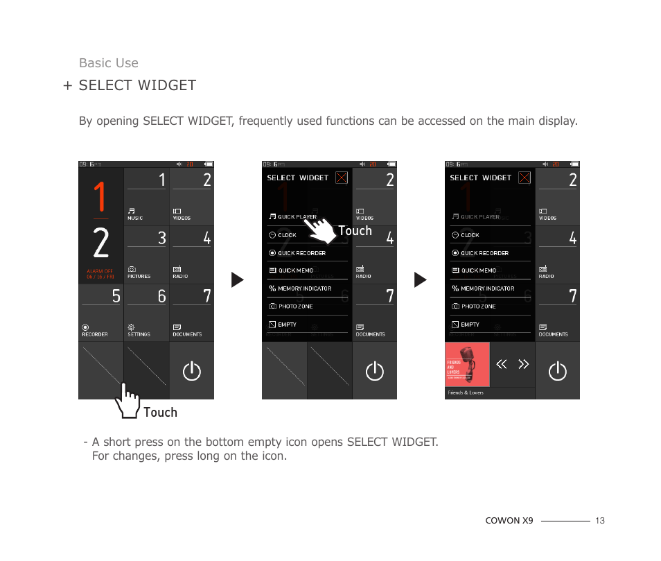 COWON X9 User Manual | Page 13 / 23