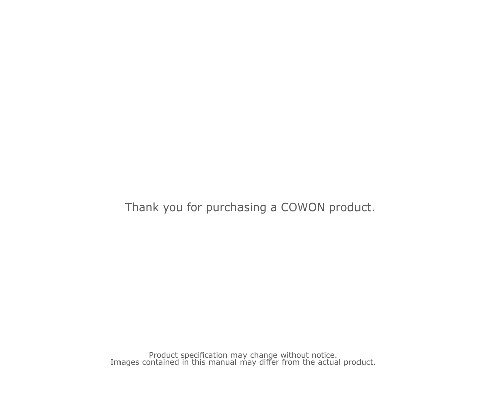 COWON X9 User Manual | Page 2 / 23