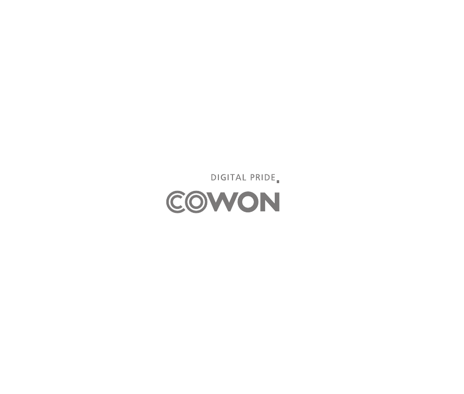 COWON X9 User Manual | Page 23 / 23