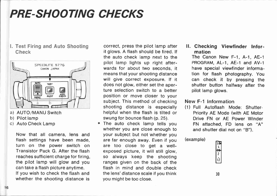 Setting an aperture on the flash | Canon 577 G User Manual | Page 16 / 49